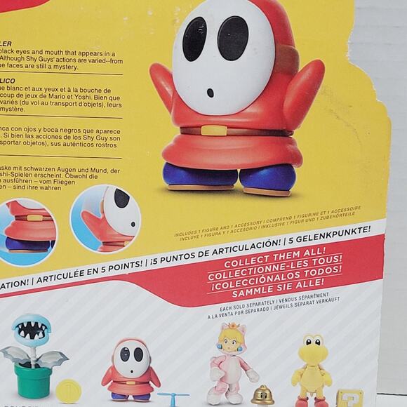 NEW Jakks Pacific 91438 World of Nintendo 4" Mario SHY GUY W/PROPELLER Figure - Picture 15 of 16